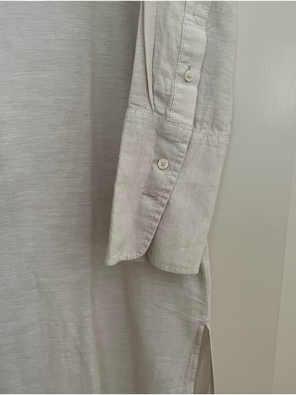 NWT J. Crew Linen and Cotton Blend Lightweight Button-Front Shirt Dress - Picture 4 of 11